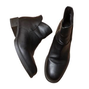 Timberland Womens Beckwith Black Leather Chelsea Bootie Boot Size 8